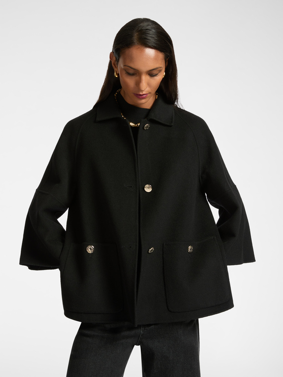 Double-fabric coat