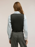 Pinstripe patterned vest with sequins image number 1