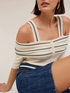 Top off-shoulder in maglia image number 3