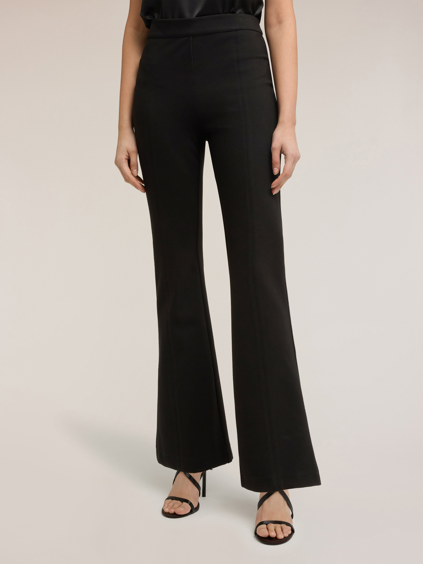 Flare pants in milano stitch image number 2