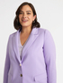 Crepe scuba fabric blazer image number 3