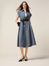 Bluse aus Leinen-Mischgewebe in Denim-Optik image number 3