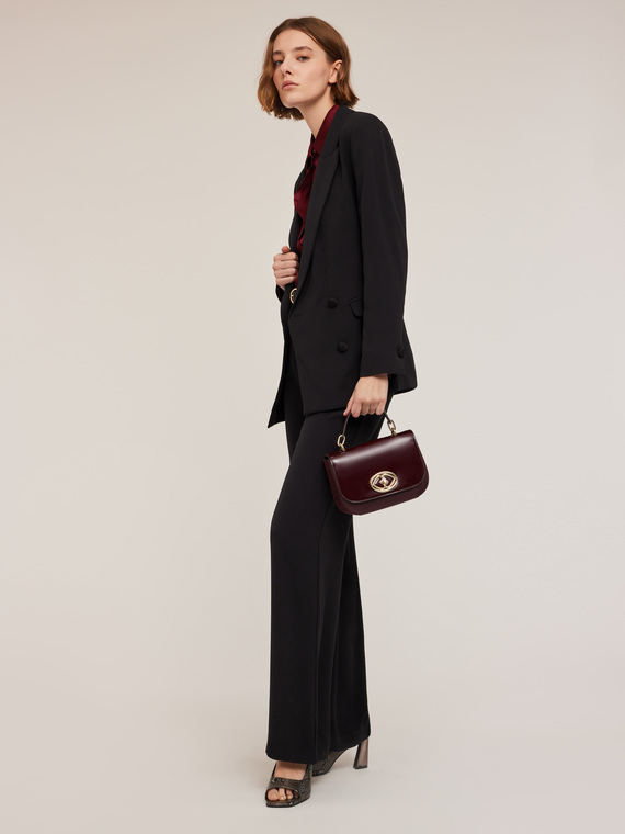 Pantaloni palazzo in envers satin