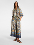 Printed cropped trousers image number 0