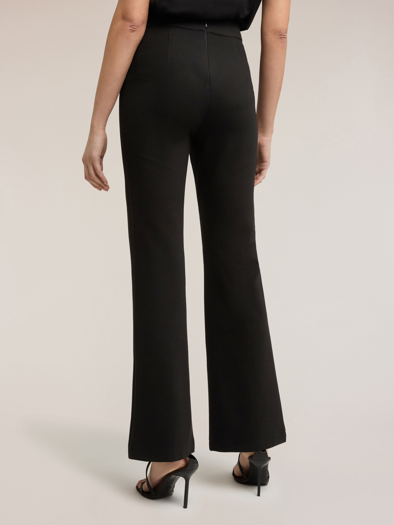 Flare pants in milano stitch image number 1