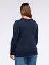 Pullover mit Rundhalsausschnitt und Knöpfen an den Manschetten image number 1