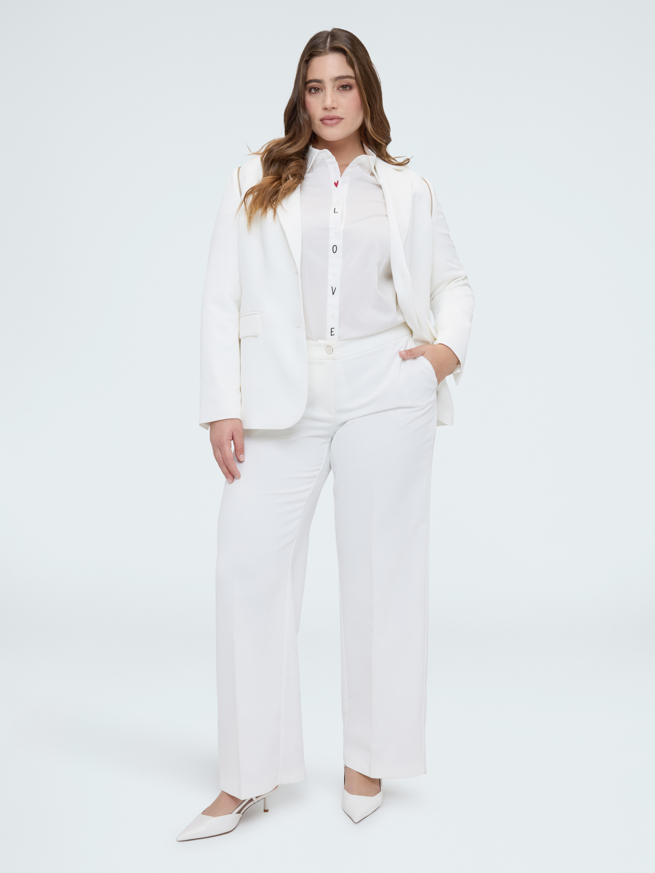 Wide Leg Hose aus flie&szlig;endem Stretch-Stoff image number 0