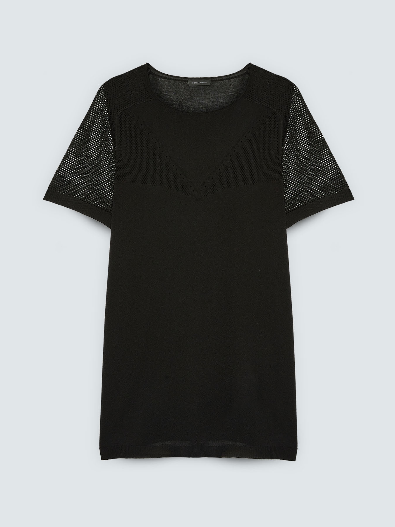 Openwork viscose blend sweater image number 4