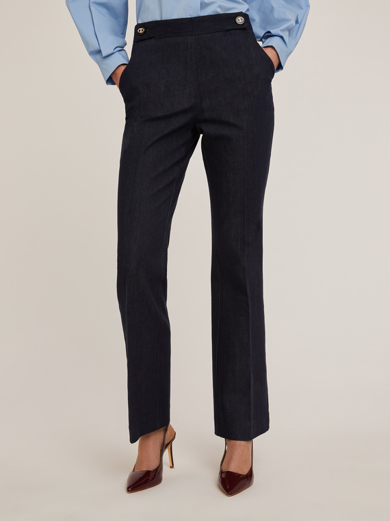 Jean flare taille haute