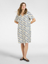 Printed poplin dress image number 0