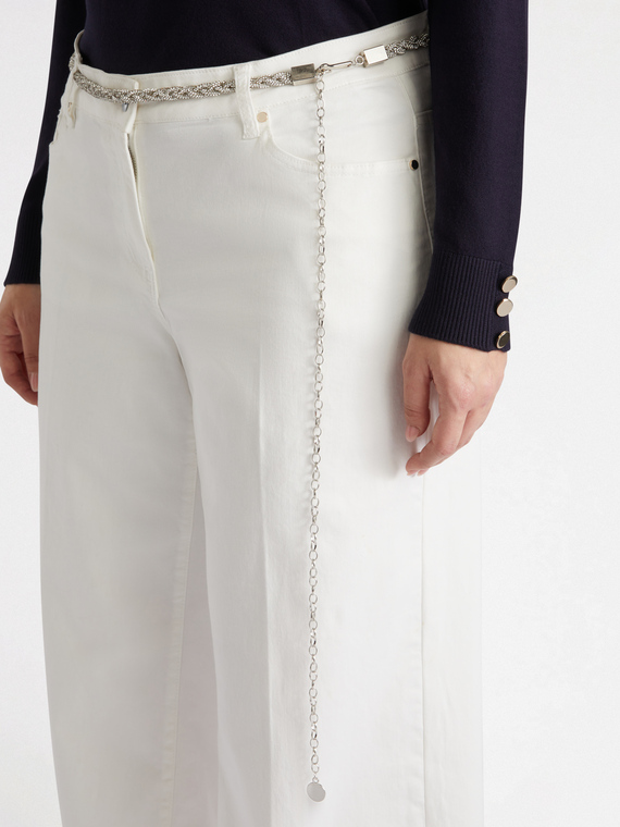 Ceinture tressée en métal