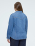 Denim shirt with ruffles image number 1