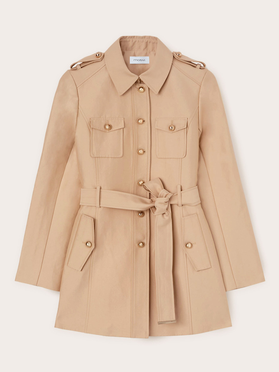 Single-breasted trench coat