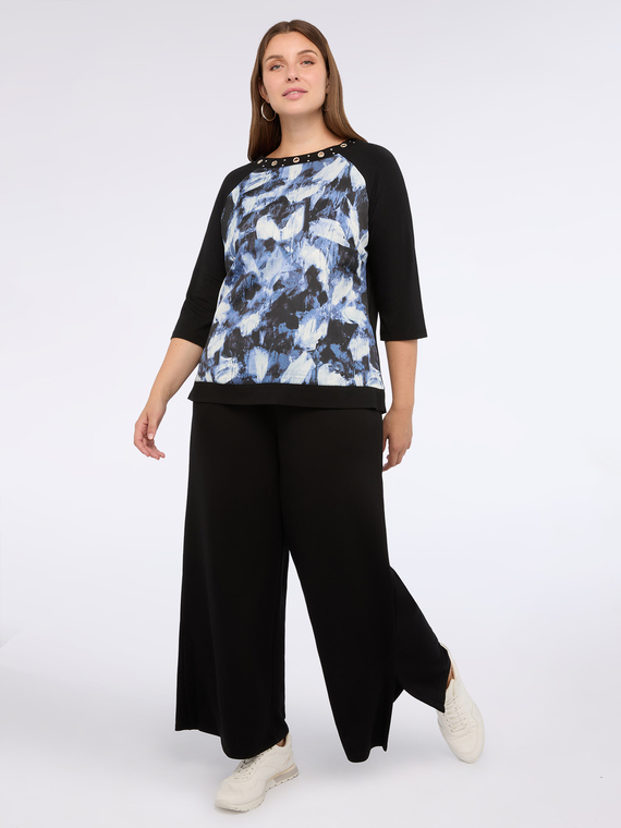 Palazzo pants in scuba fabric