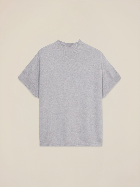 Jersey cuello alto mangas cortas