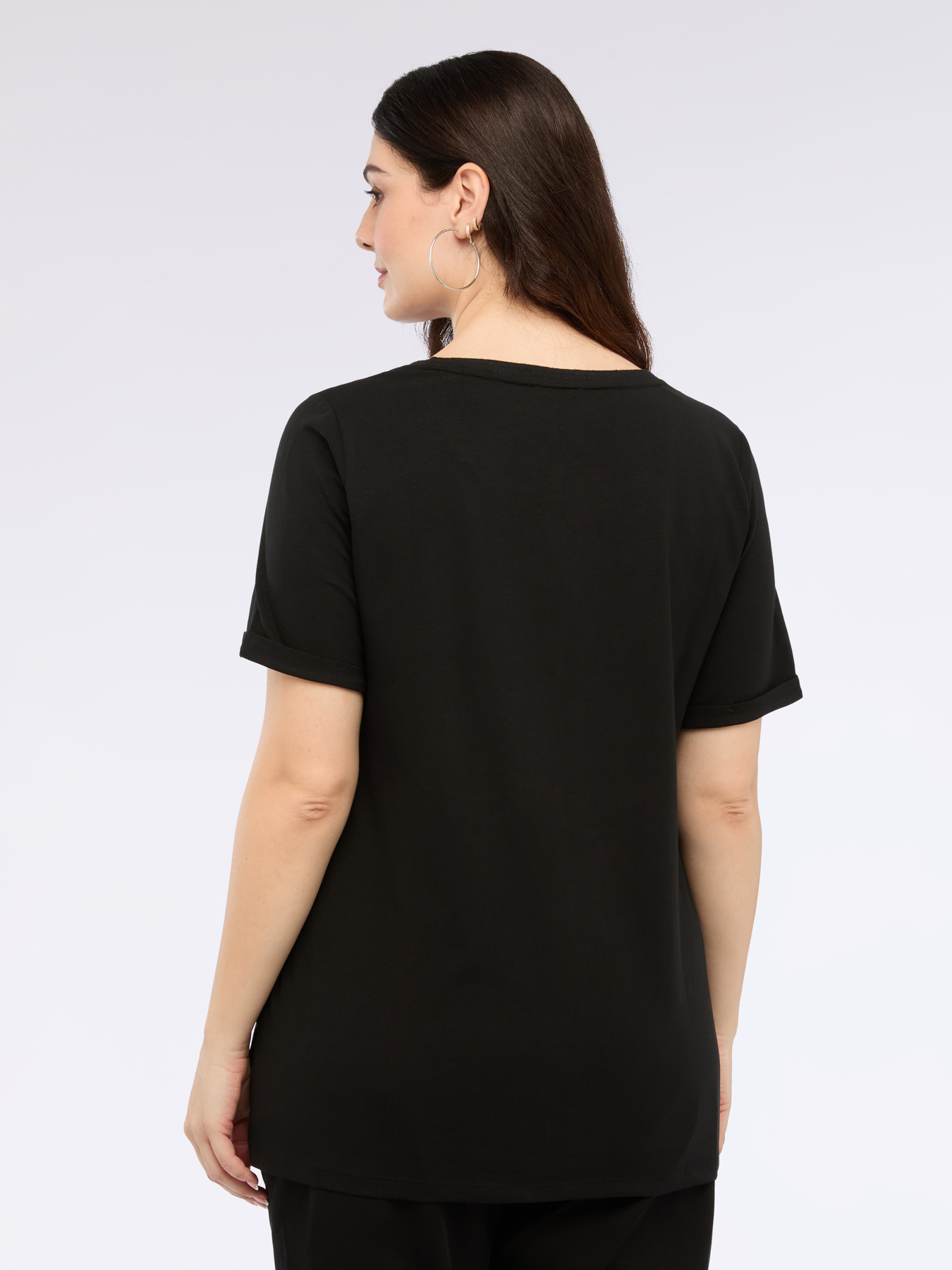 T-shirt in jersey con scritta divertente image number 1