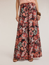 Flowing palazzo pants with ethnic pattern image number 3