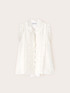 Blusa in mussola con volant image number 4