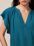 Blusa de manga corta de viscosa image number 2