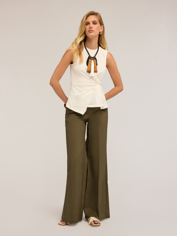 Jersey top with knot