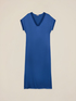 Long satin dress with kimono sleeves image number 3