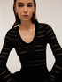 Body in jersey devoré a righe image number 0