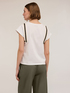 T-shirt with crochet passementerie image number 1