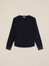 Mixed viscose sweater with decorated cuffs image number 4