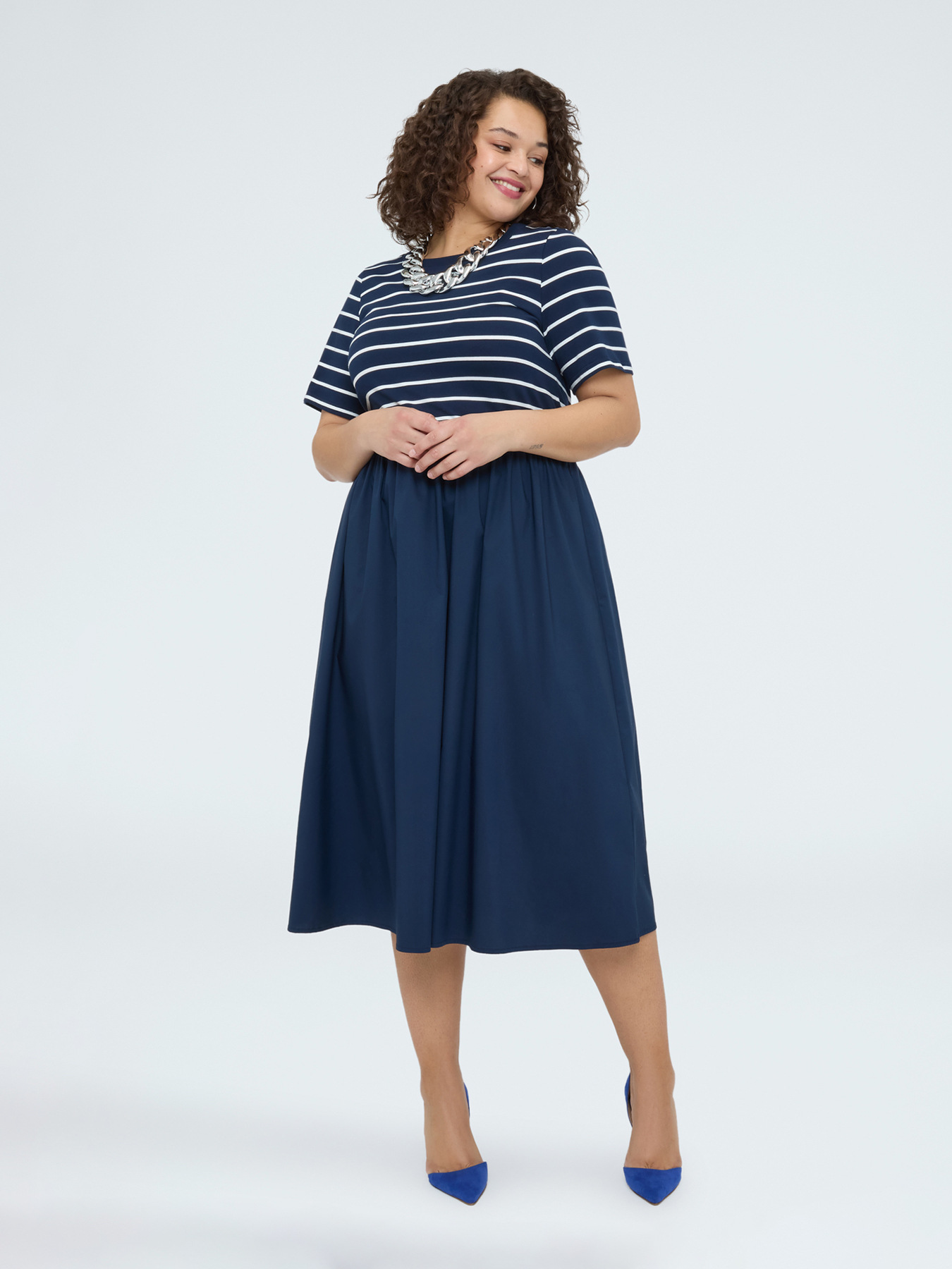 Vestito ibrido linea ad A image number 2