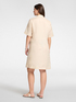 Short sleeve linen shirt dress image number 1