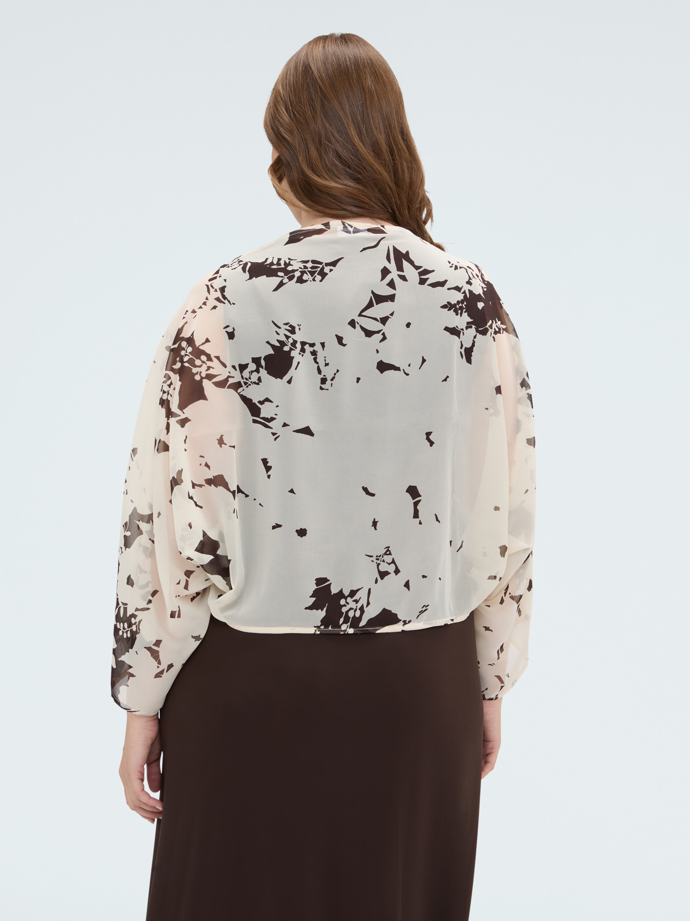 Bedruckter Georgette-Schulterj&auml;ckchen image number 2