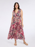 Langes, plissiertes Kleid mit Muster image number 3