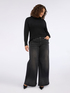 Palazzo-Jeans mit Metallic-Effekt image number 2
