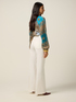 Pantaloni wide leg misto cotone image number 1