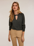 Maglia con cut-out misto lurex image number 2