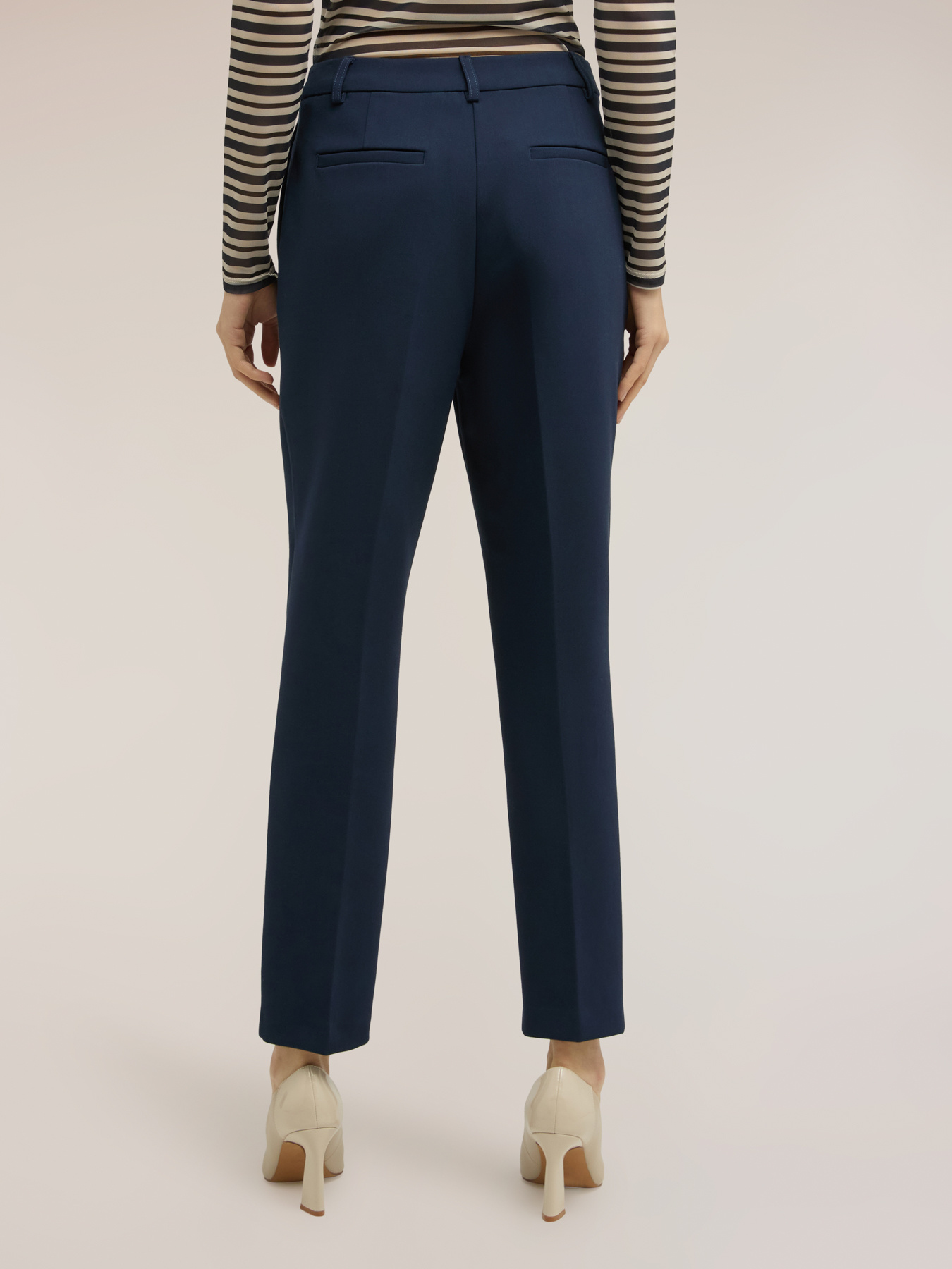 Regular fit polyviscose trousers image number 1