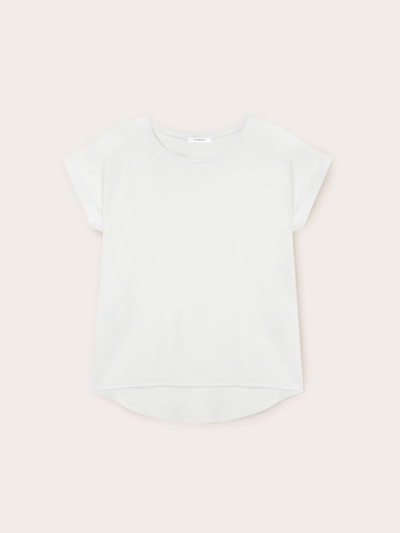 Two-material T-shirt