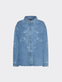 Floral denim shirt image number 4