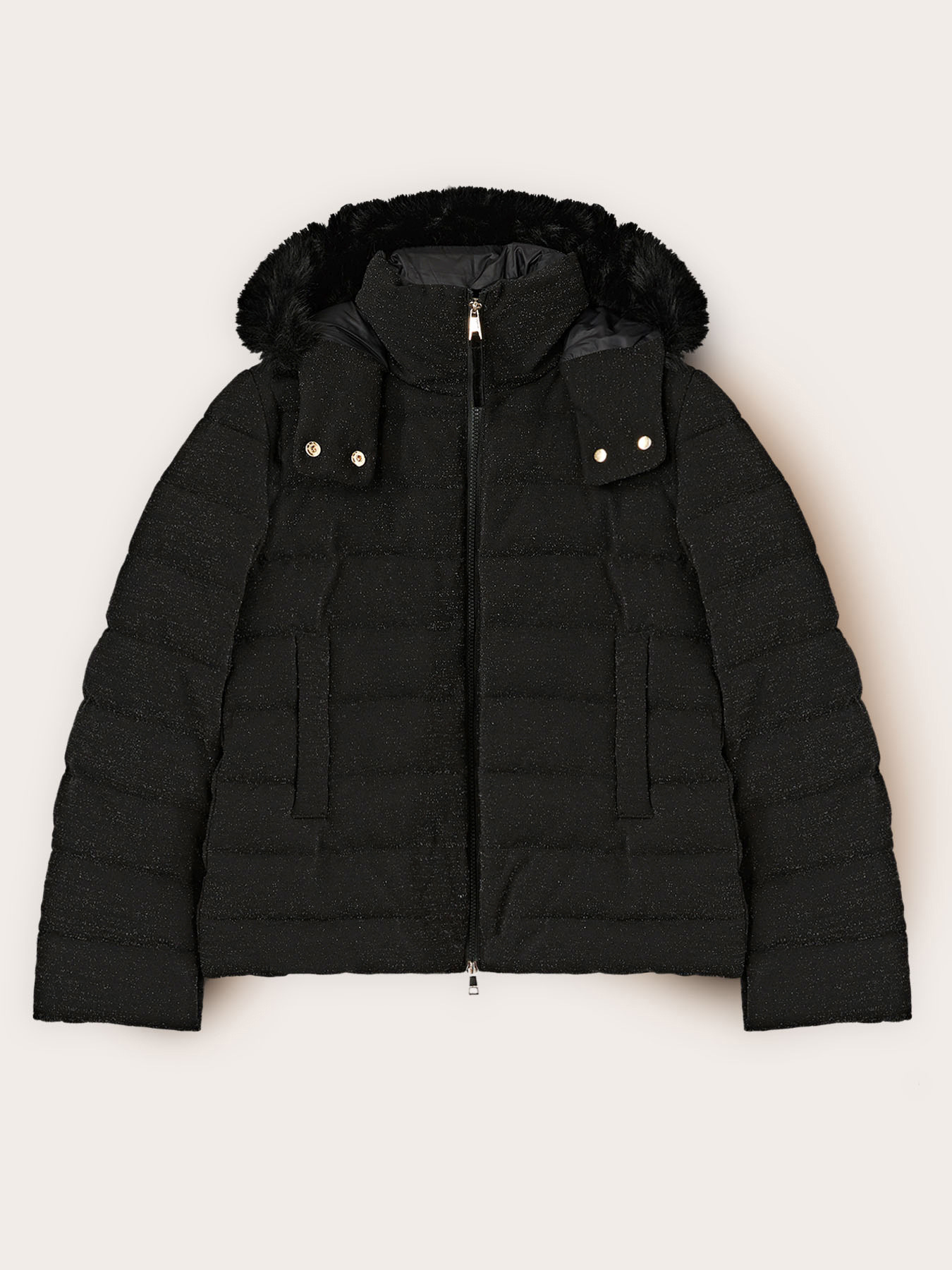 Doudoune lourde paillet&eacute;e avec capuche image number 4