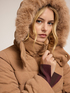 Heavy glittery down jacket with hood image number 2