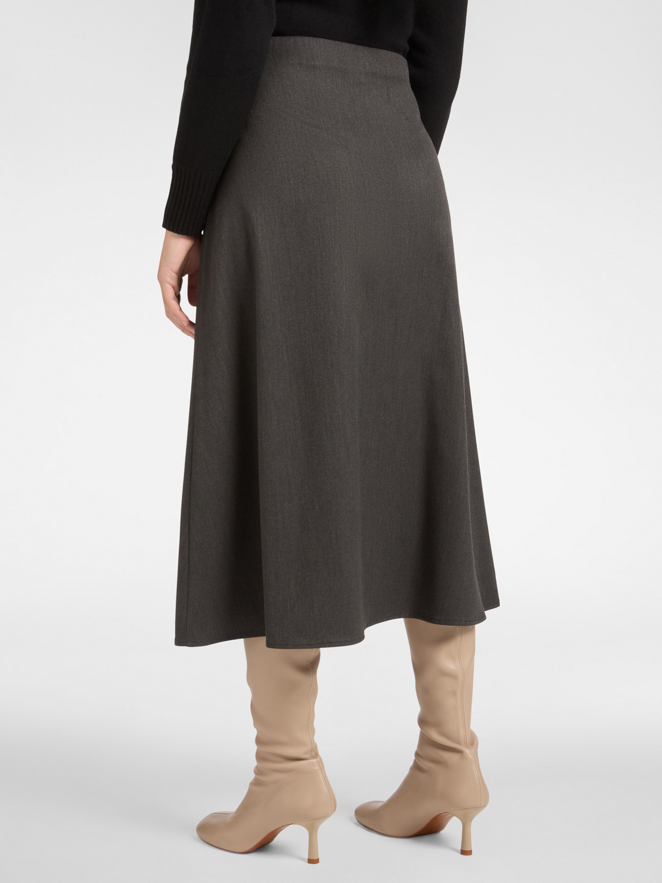 Jupe portefeuille &agrave; jabot image number 1