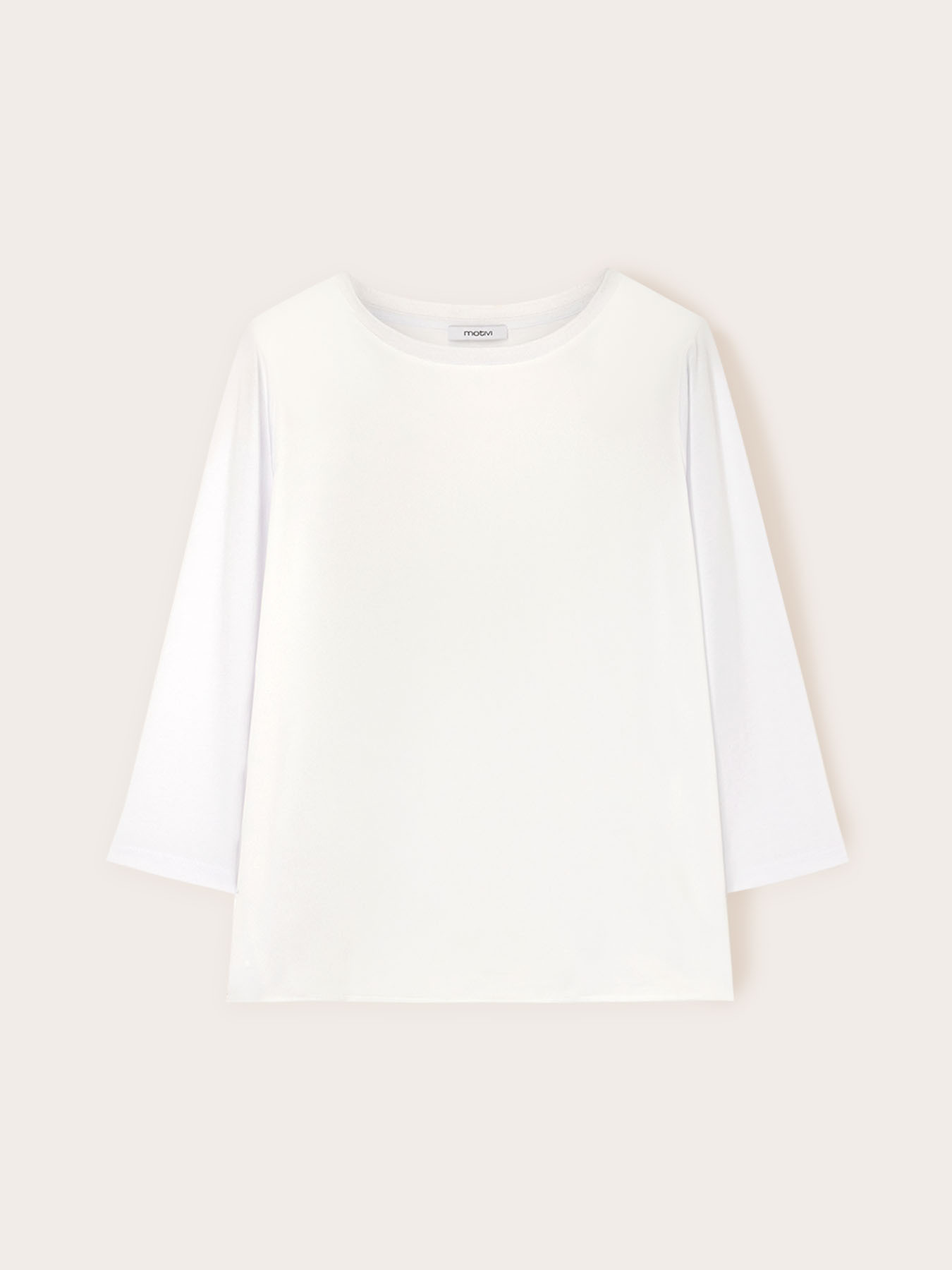 Two-material T-shirt image number 3