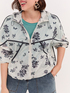 Bomberjacke mit Blumendruck image number 4
