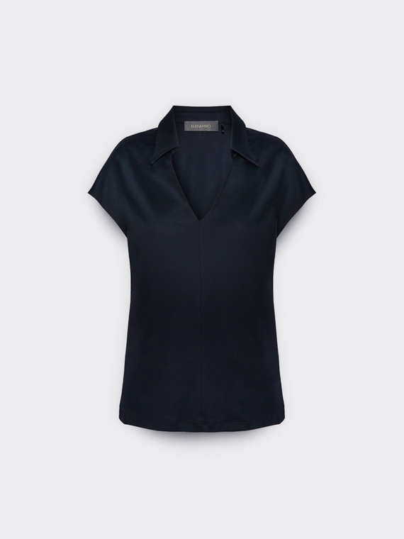 T-shirt con colletto