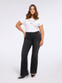 Dark grey wash flare jeans image number 6
