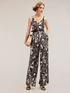 Langer Overall aus Satin mit Paisley-Muster image number 2