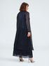 Pleated lurex cover-up cardigan image number 1