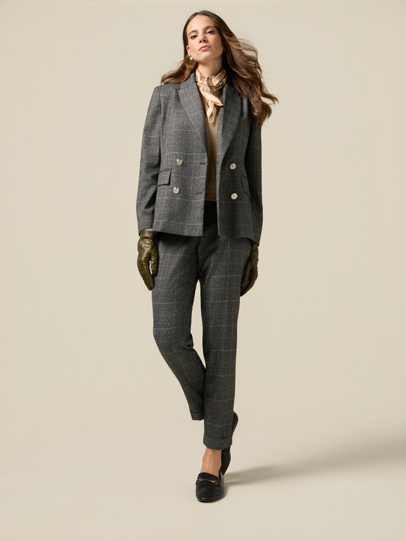 Pantaloni regular check