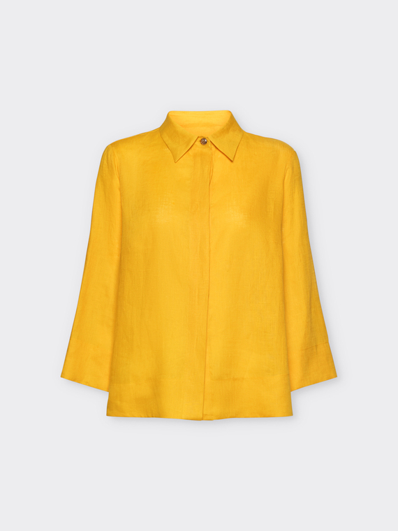 Camicia relaxed fit in lino