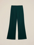 Wide-leg palazzo pants in crepe fabric image number 1